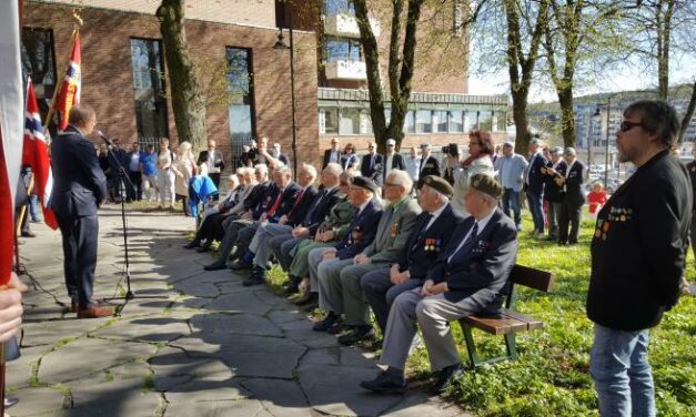 Verdig 8. mai markering i Tønsberg